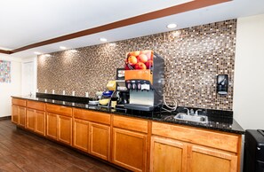 Free continental breakfast on weekends