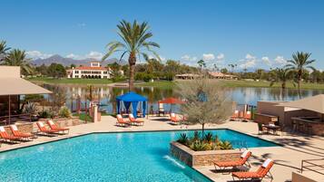 Outdoor pool, open 8:00 AM to 10:00 PM, cabanas (surcharge)
