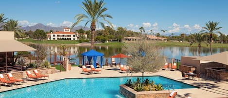 Outdoor pool, open 8:00 AM to 10:00 PM, pool cabanas (surcharge)