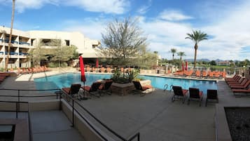 Outdoor pool, open 8:00 AM to 10:00 PM, pool cabanas (surcharge)