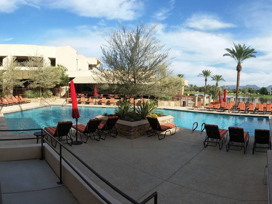 Outdoor pool, open 8:00 AM to 10:00 PM, pool cabanas (surcharge)