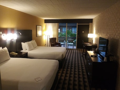Hypo-allergenic bedding, desk, blackout drapes, iron/ironing board. M Hotel Buffalo