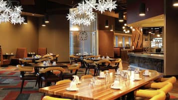 Breakfast and dinner served, American cuisine