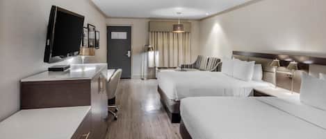 1 bedroom, premium bedding, desk, laptop workspace