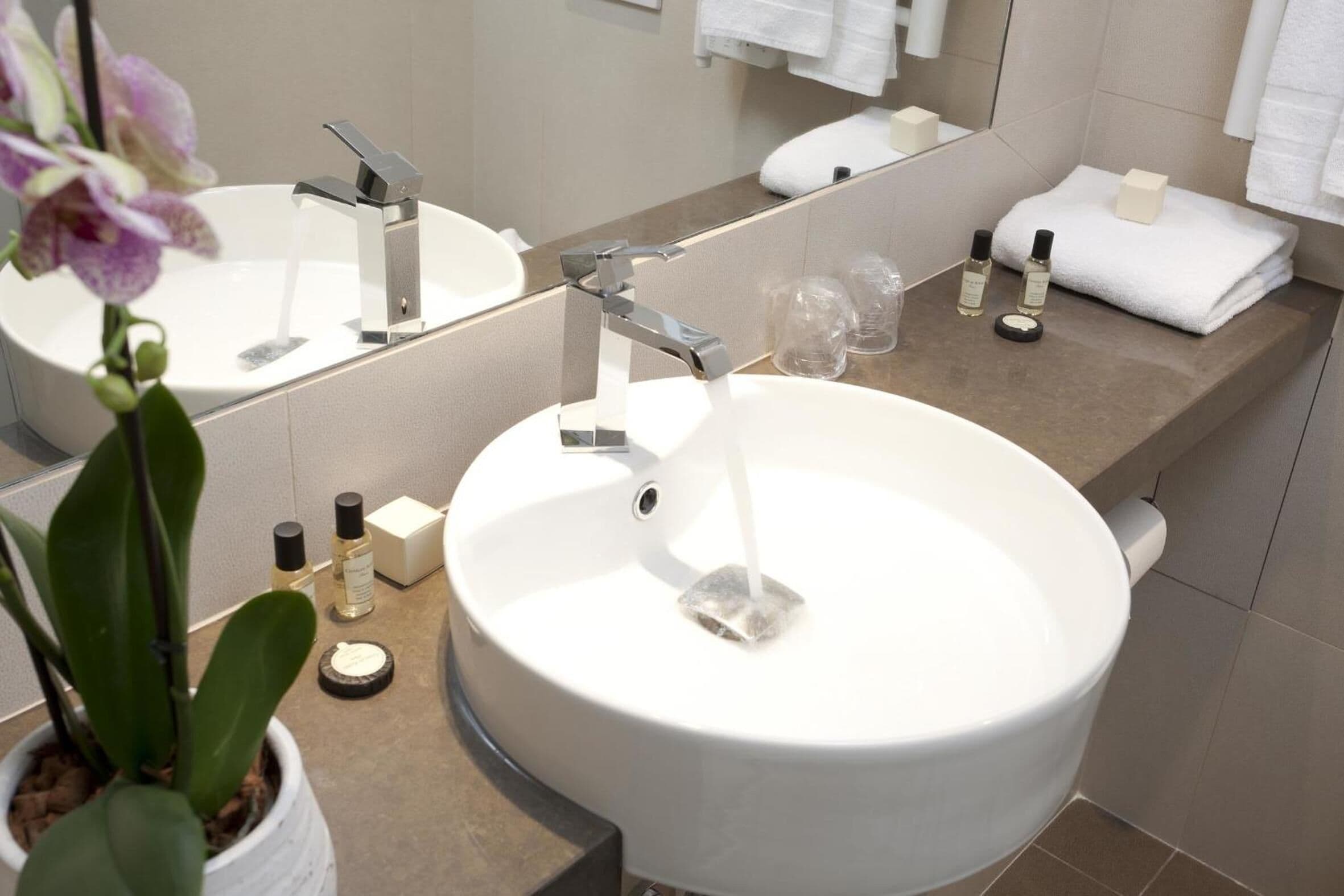 single room | bathroom | shower, free toiletries, hair dryer, towels