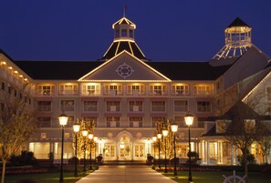 Front of property – evening/night