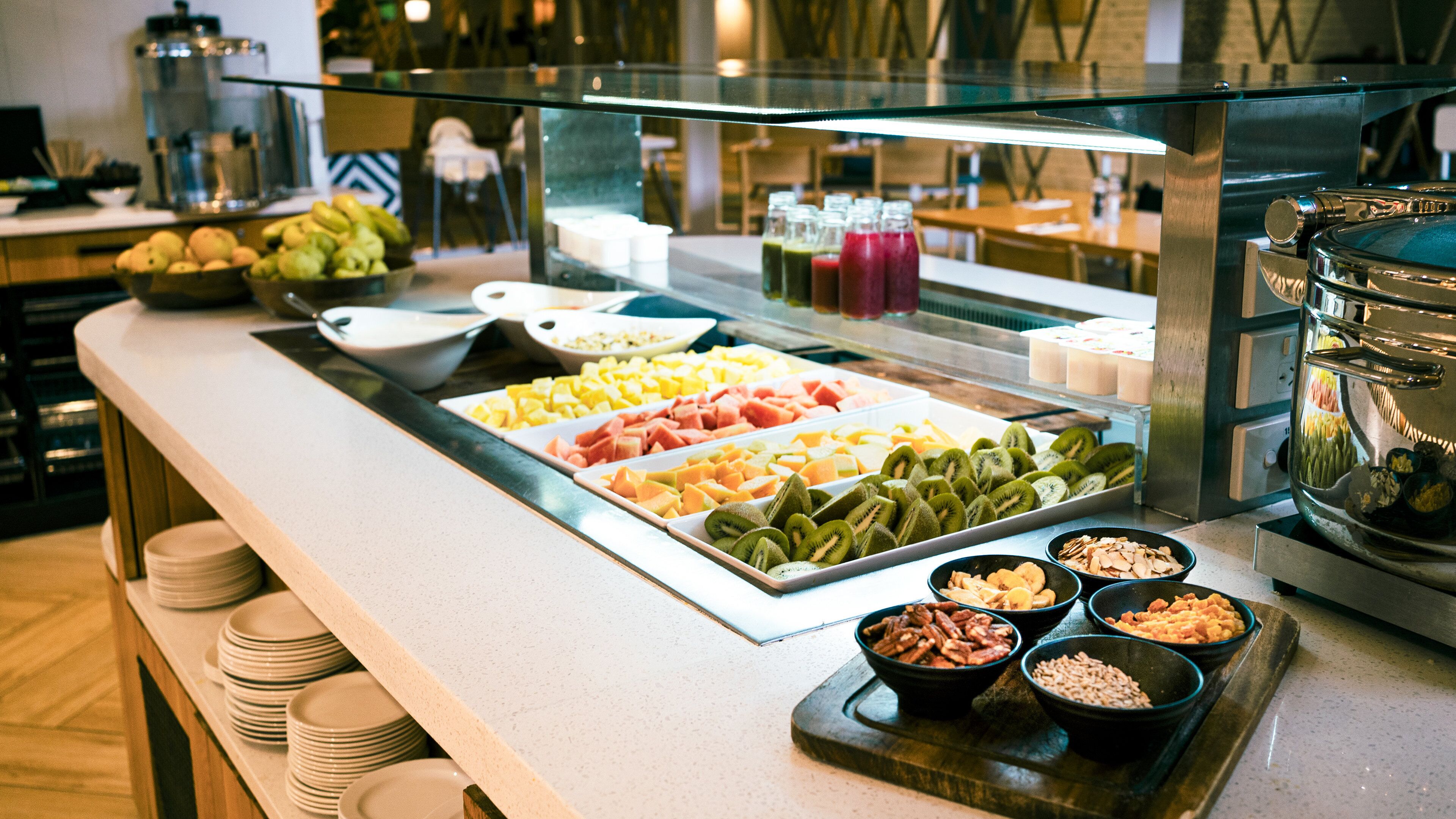 daily buffet breakfast (nzd 35.00 per person)