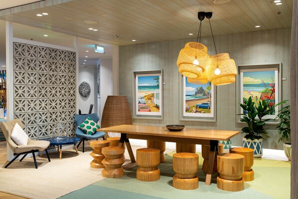 Sitteområde i lobbyen