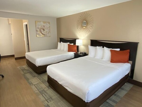 Standard Room, 2 Queen Beds, Non Smoking, Refrigerator & Microwave