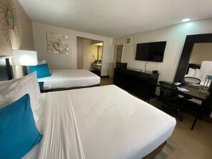 Family Suite, 2 Bedrooms, Non Smoking, 2 Bathrooms | Pillow-top beds, desk, laptop workspace, iron/ironing board