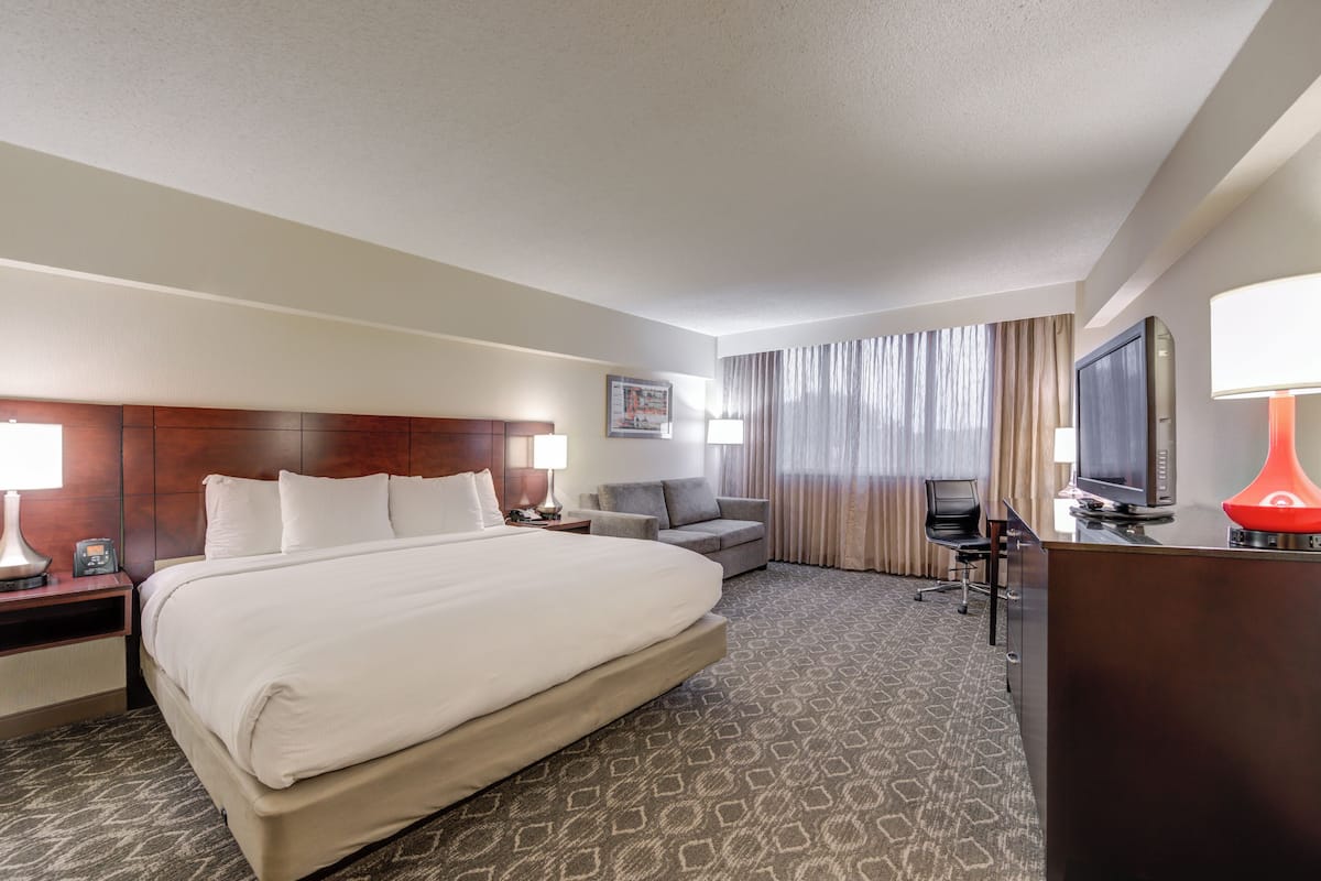 Standard Single Room, 1 King Bed | Premium bedding, laptop workspace, blackout curtains, iron/ironing board