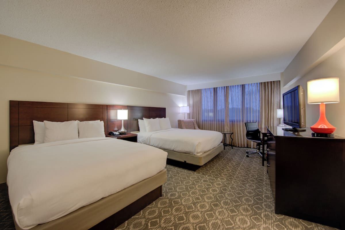 Standard Double Room, 2 Queen Beds | Premium bedding, laptop workspace, blackout curtains, iron/ironing board