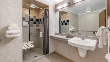 Deluxe Room, 1 King Bed, Accessible | Bathroom