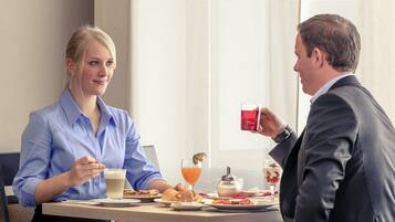 Daily buffet breakfast (EUR 23 per person)