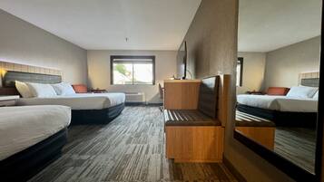 Deluxe Room, 2 Queen Beds, Non Smoking | Down duvets, memory-foam beds, individually decorated