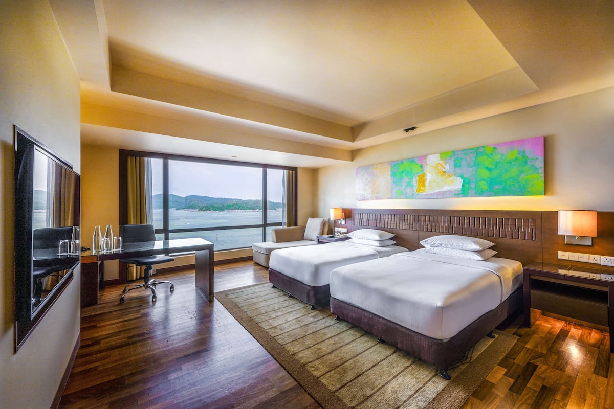 Club Room, 2 Twin Beds, Sea View | View from room