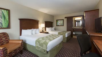 Premium bedding, pillowtop beds, in-room safe, desk