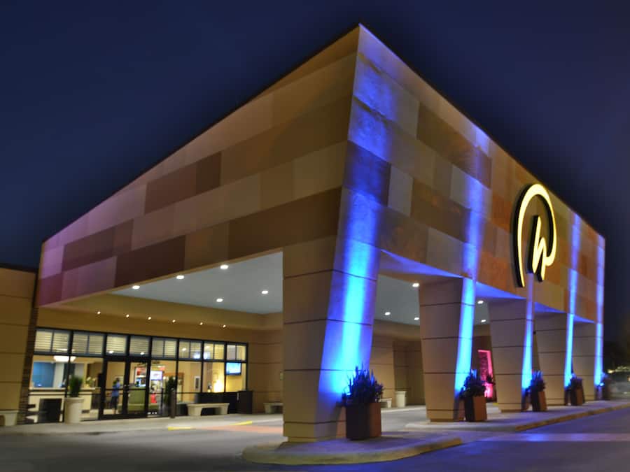 Front of property – evening/night