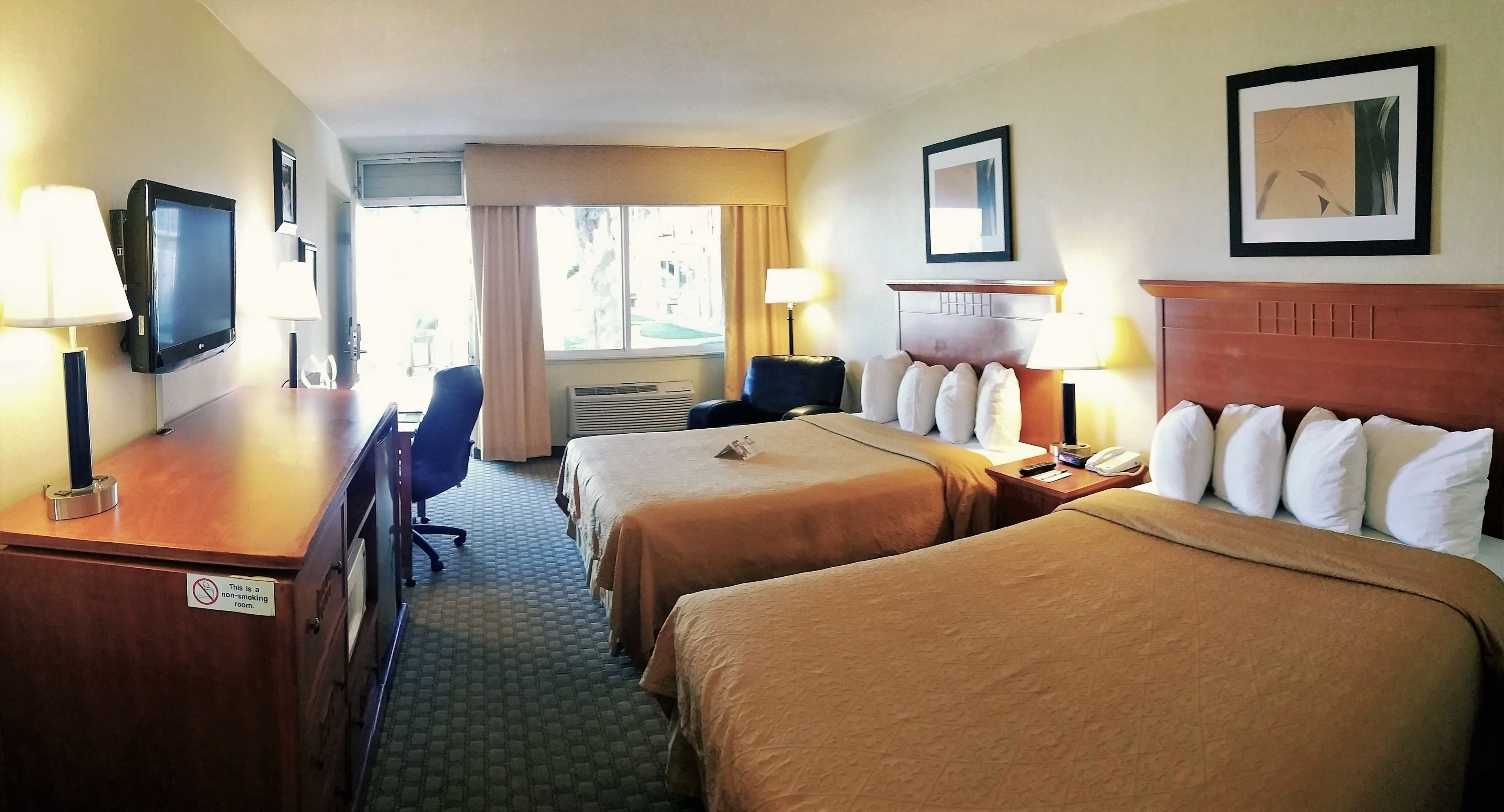 individually furnished, desk, blackout curtains, iron/ironing board