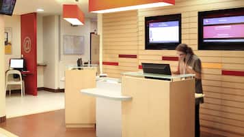 Check-in/check-out kiosk