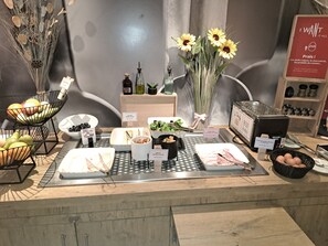 Daily buffet breakfast (EUR 14 per person)
