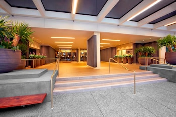 View from property looking out at The Westin Bonaventure Hotel and Suites, Los Angeles