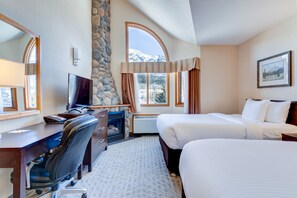 Standard Suite | Premium bedding, desk, laptop workspace, blackout curtains