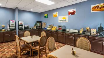 Free daily on-the-go breakfast