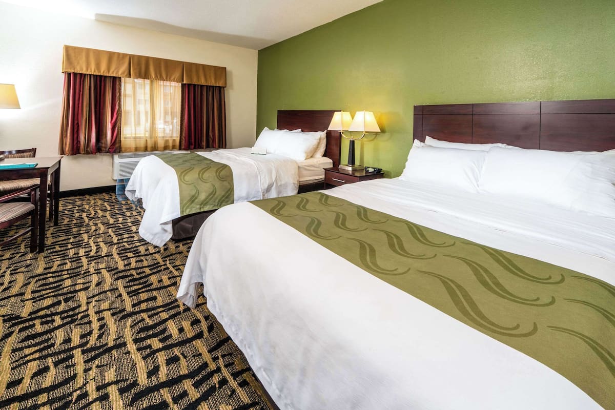Standard Room, 2 Queen Beds, Non Smoking | Egyptian cotton sheets, premium bedding, down comforters