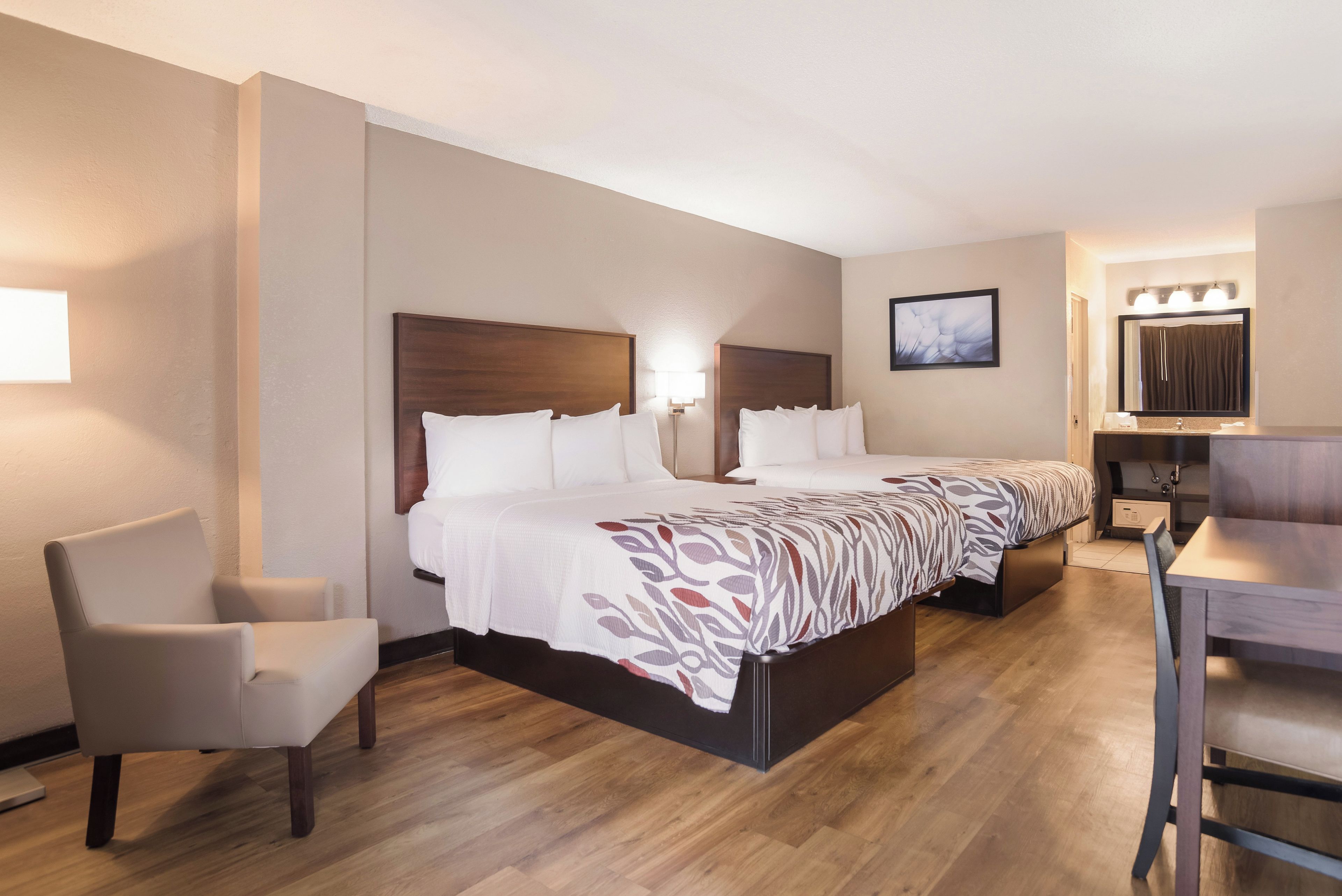 Deluxe Room, 2 Queen Beds, Non Smoking | Desk, iron/ironing board, rollaway beds (surcharge), WiFi (free)