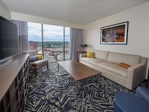 Suite, 1 King Bed | In-room safe, desk, laptop workspace, iron/ironing board
