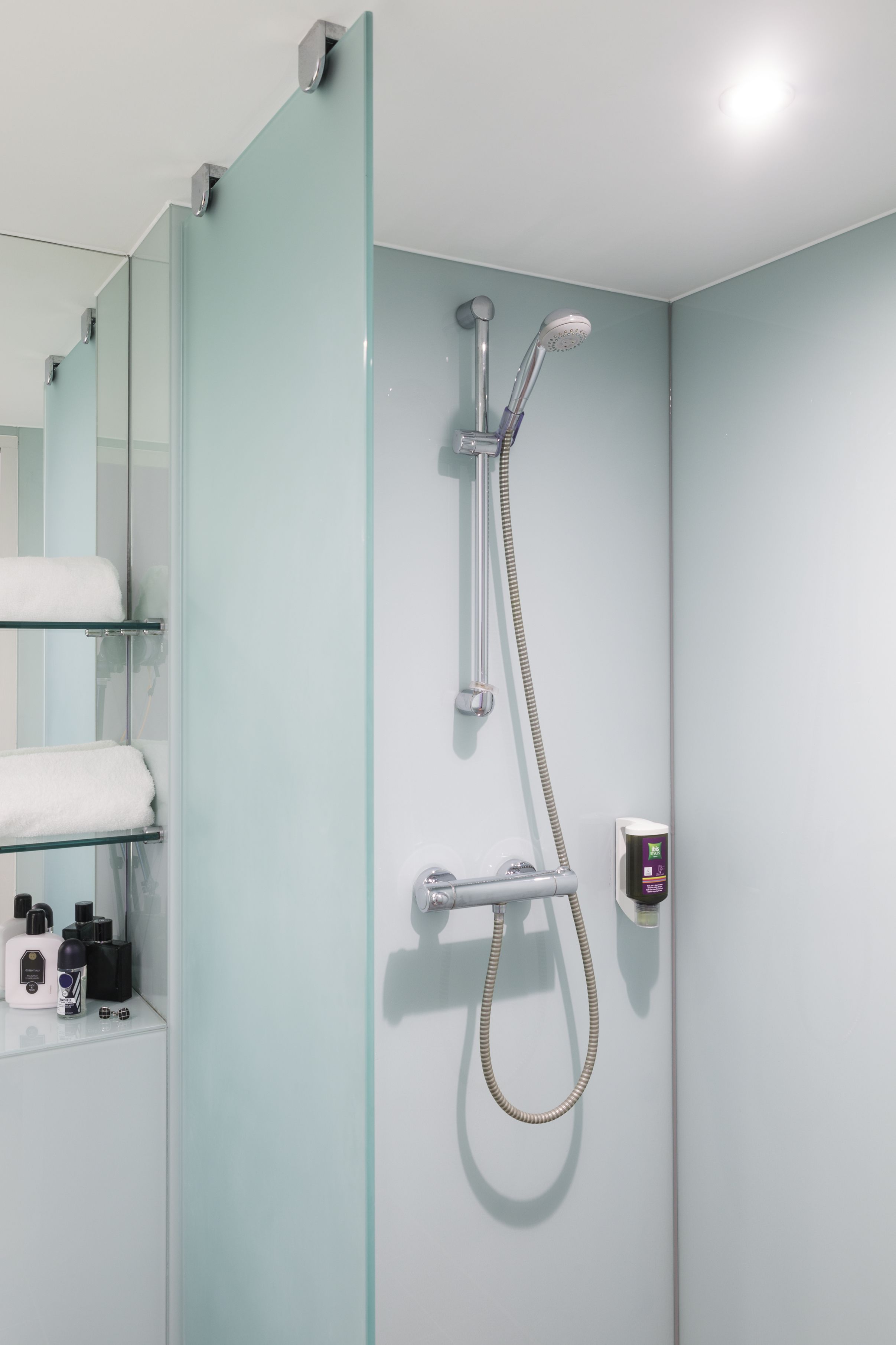 combined shower/bathtub, eco-friendly toiletries, hair dryer, towels