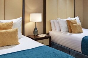 Premium bedding, pillow-top beds, in-room safe, desk