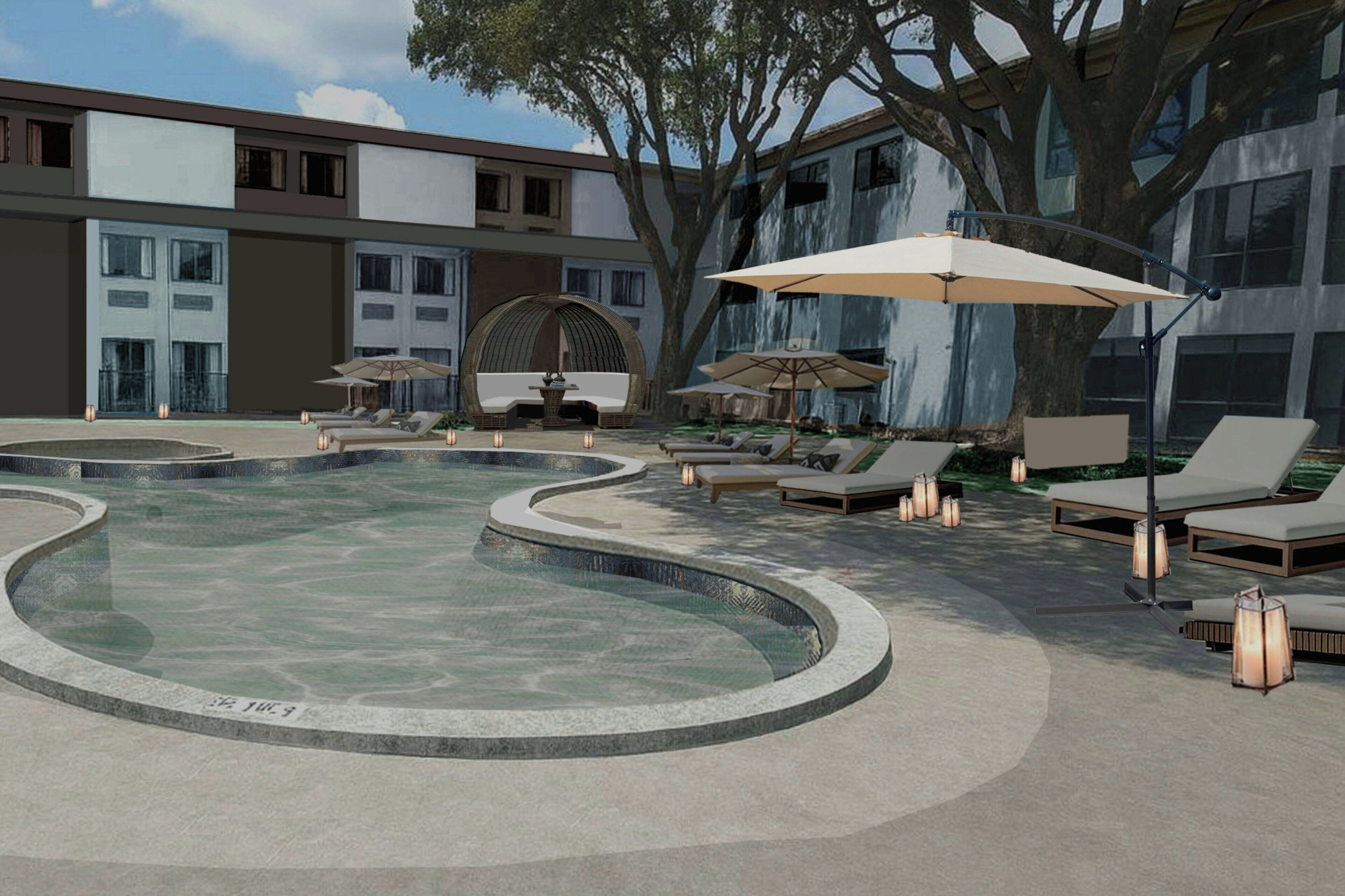 Indoor pool, outdoor pool