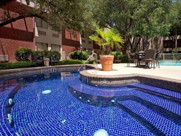 Indoor pool, outdoor pool