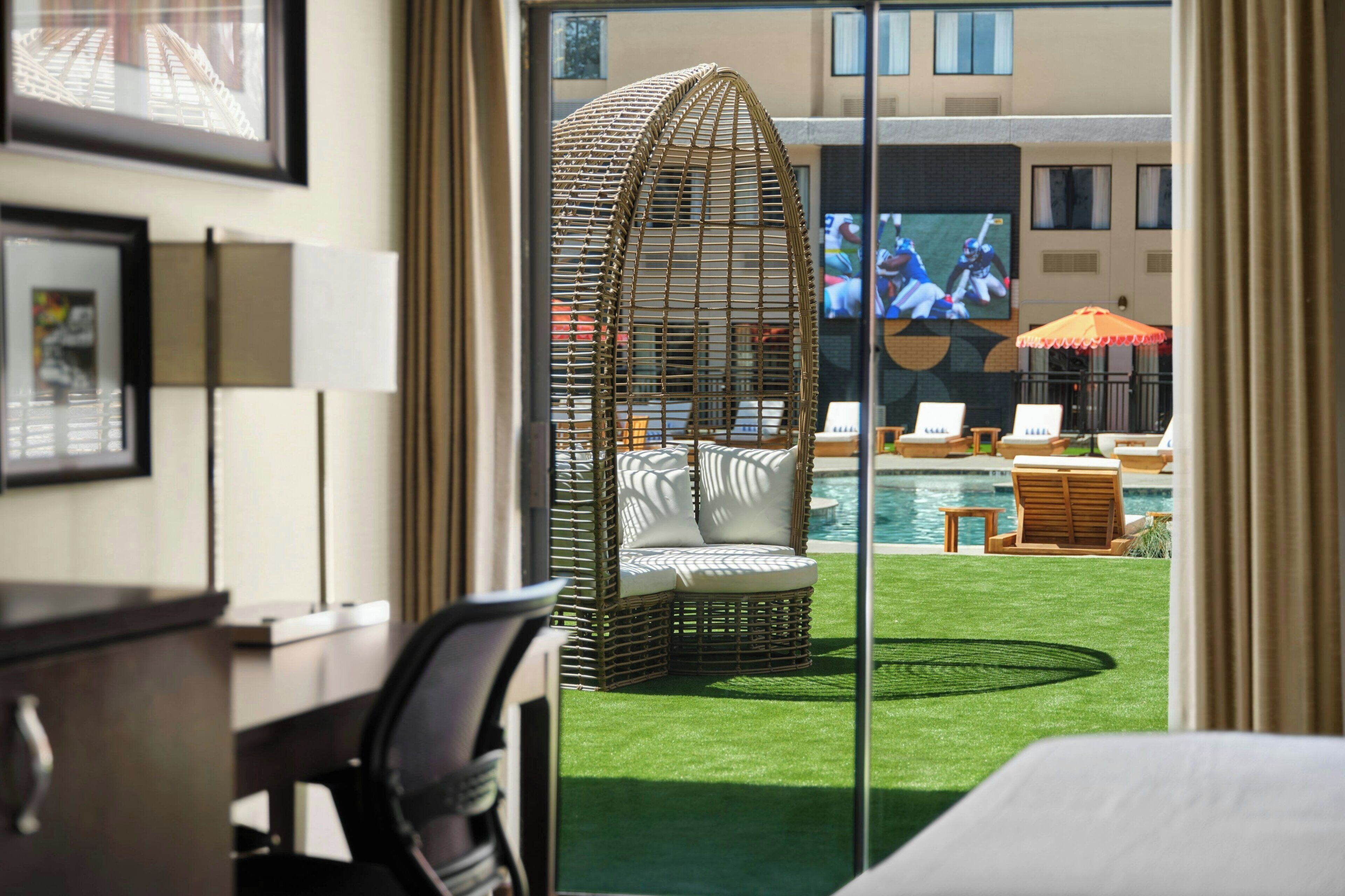 Room, 2 Double Beds, Poolside (View)