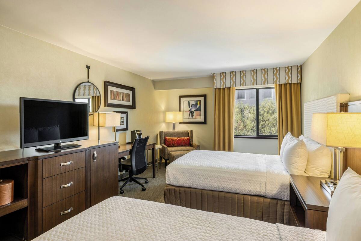 Room, 2 Double Beds, Pool View | Pool | Outdoor pool, cabanas (surcharge), sun loungers