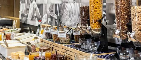 Serveert lunch en diner, Franse gerechten