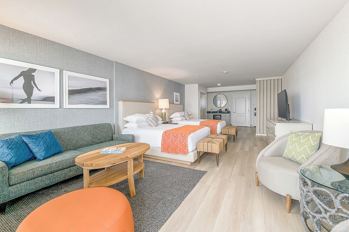 Panoramic Room, 2 Queen Beds, Ocean View, Oceanfront | Premium bedding, down comforters, pillowtop beds, in-room safe