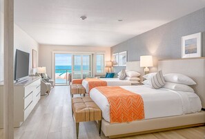 Panoramic Room, 2 Queen Beds, Ocean View, Oceanfront | Premium bedding, down comforters, pillowtop beds, in-room safe