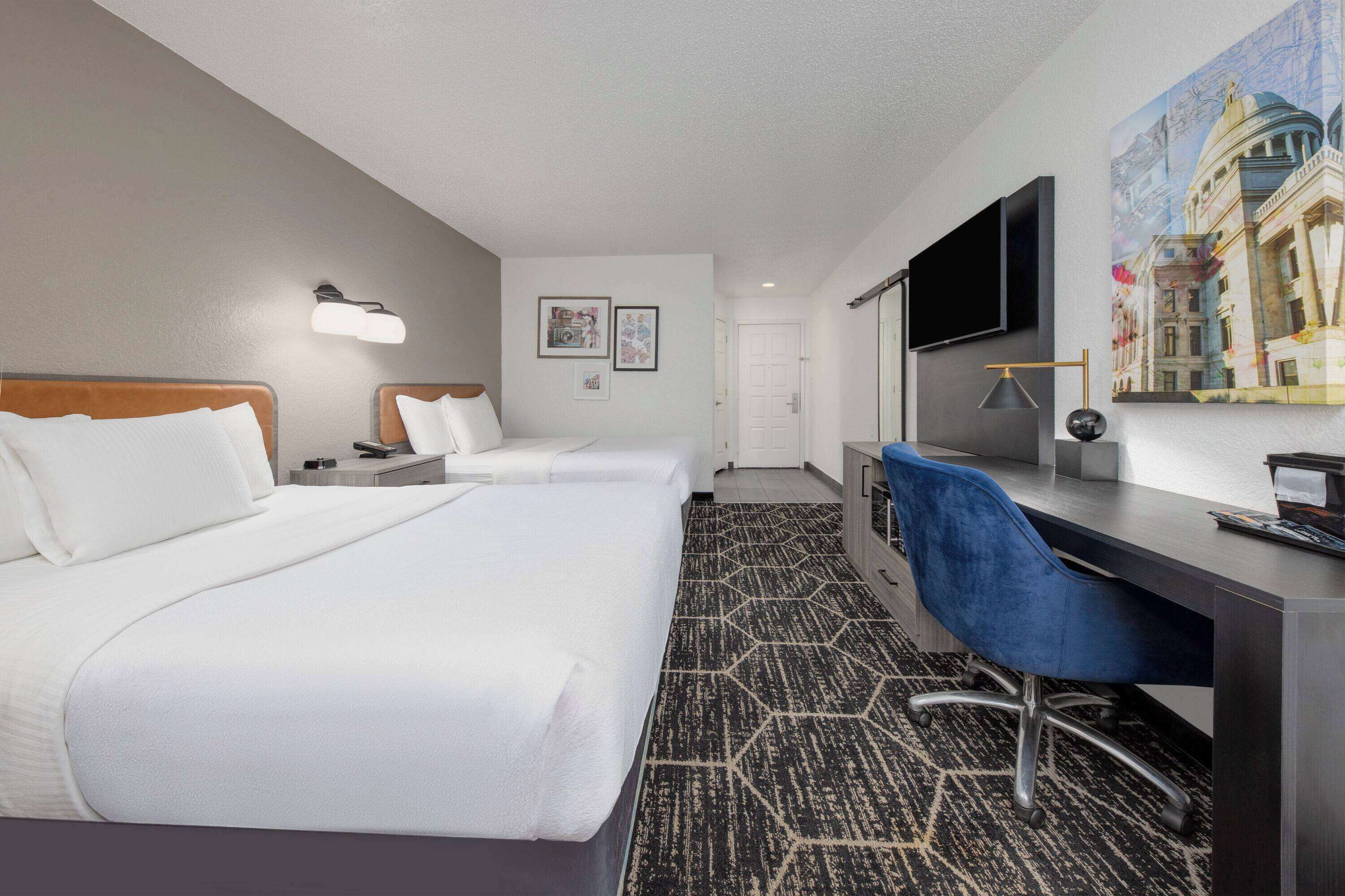 room, 2 queen beds, non smoking | premium bedding, pillow-top beds, desk, iron/ironing board