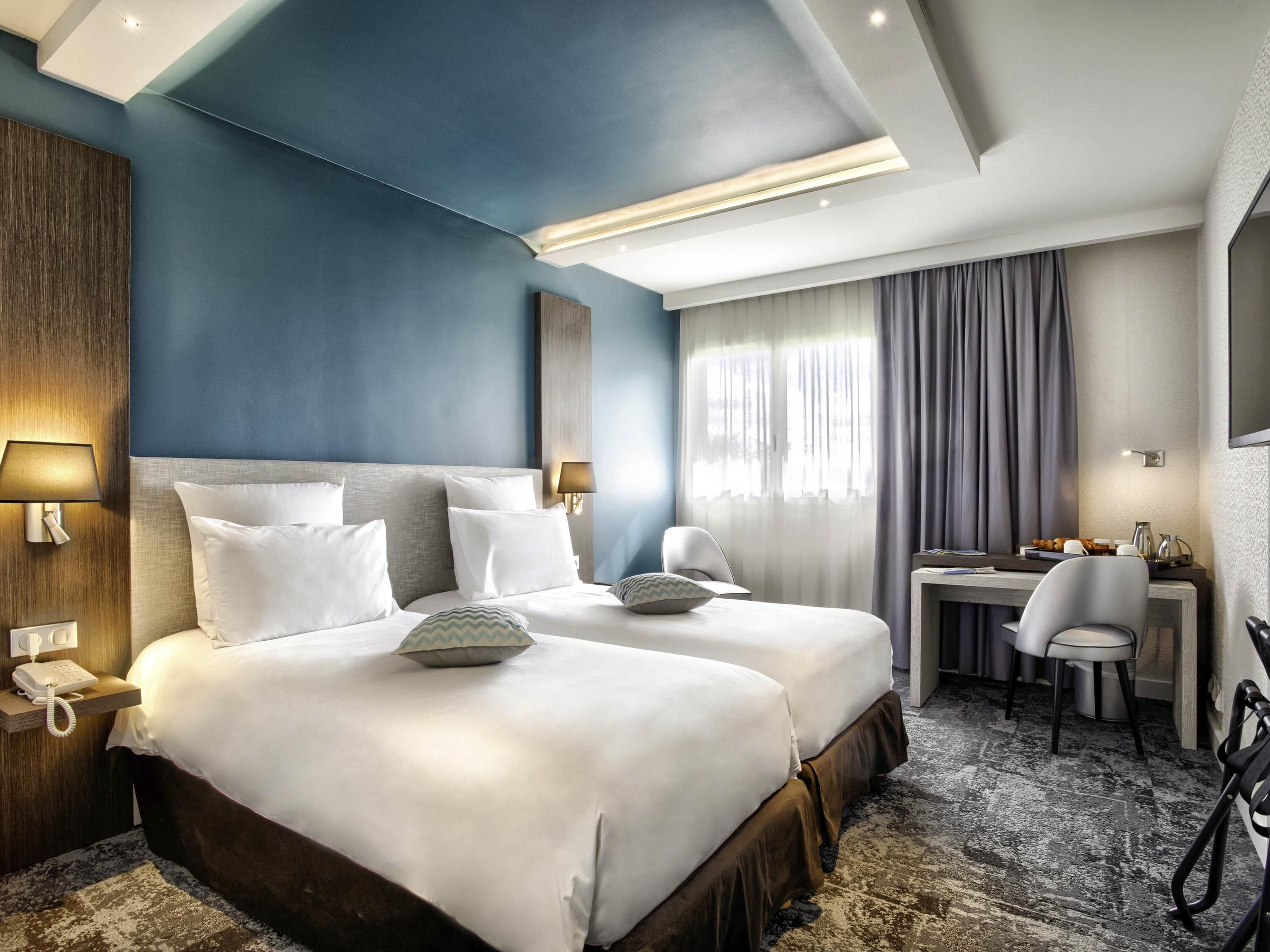 Chambre Classique avec lits jumeaux, 2 lits une place