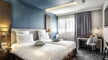 Classic Twin Room, 2 Single Beds | In-room safe, desk, blackout curtains, iron/ironing board