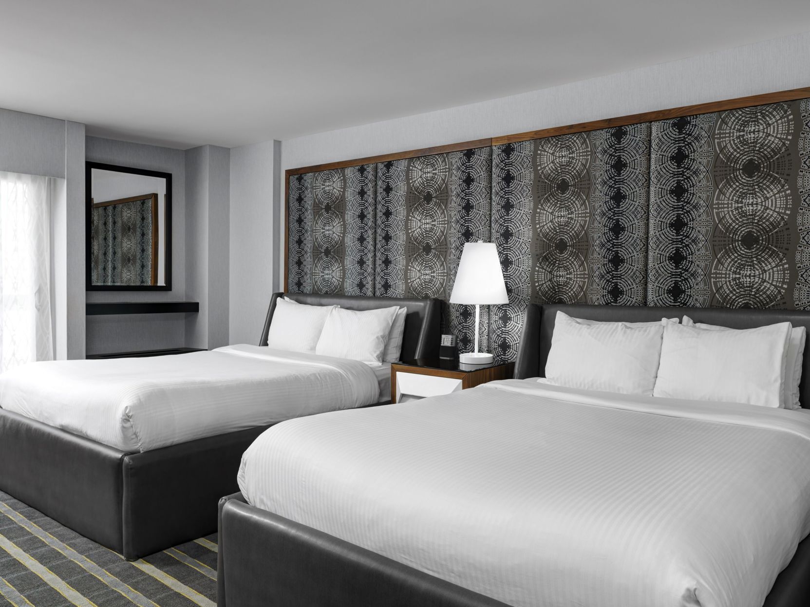 Premium bedding, pillowtop beds, in-room safe, desk