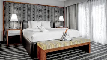 Premium bedding, pillow-top beds, in-room safe, desk