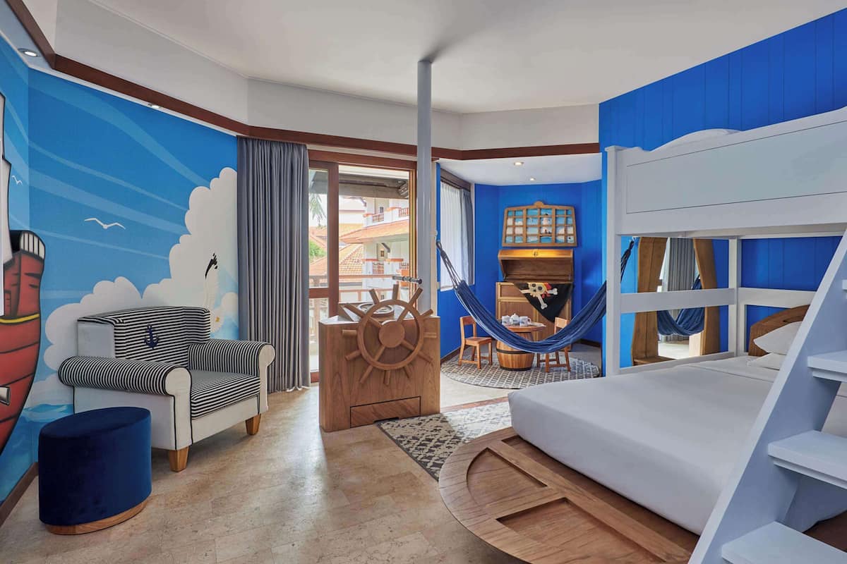 room, 2 bedrooms (pirate theme, bunk beds) | view from room