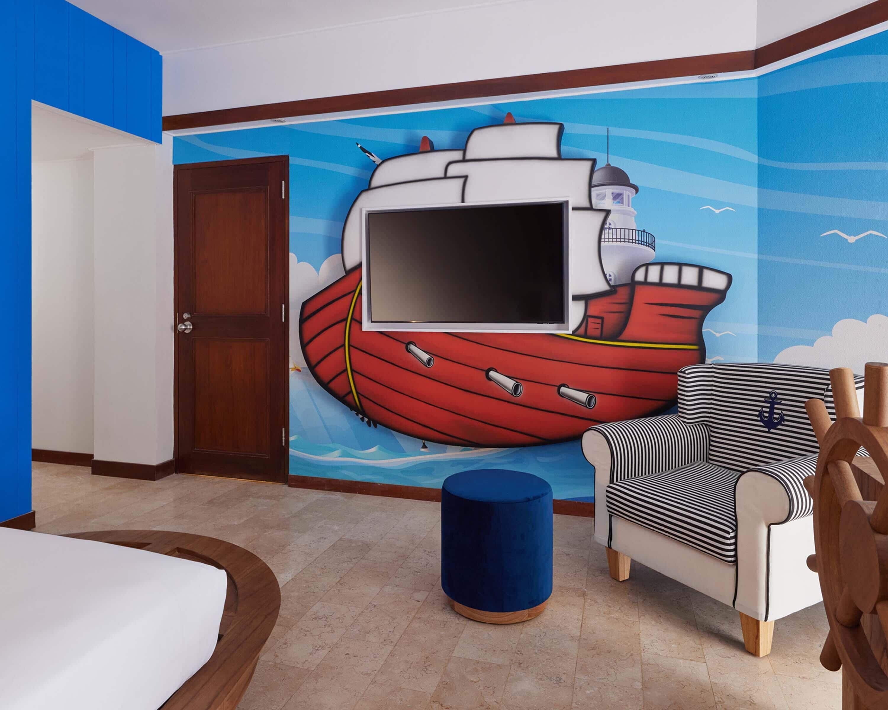 Room, 2 Bedrooms (Pirate Theme, Bunk Beds) | View from room