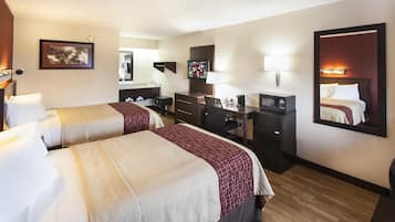 Deluxe Room, 2 Double Beds (Smoke Free) | Premium bedding, in-room safe, desk, laptop workspace