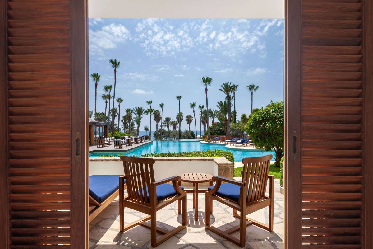 Habitación doble, terraza, vistas al mar | Vistas desde la habitación
