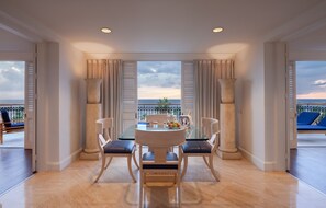 Two Bedroom Sea View Deluxe Suite | Hypo-allergenic bedding, minibar, in-room safe, individually decorated